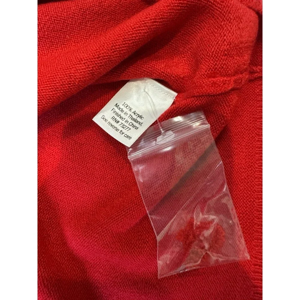 Croft & Barrow Sweater size XXL Red Extra Soft New With Tags Women's